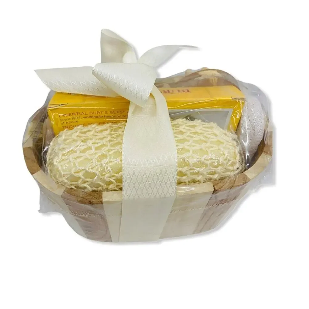 Burt's Bee Essential Kit Spa Gift Basket Welcome Home New Mom Valentine Beecause